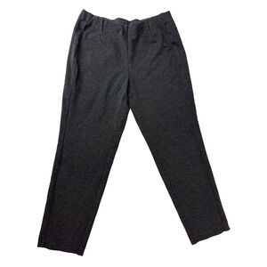 J.Jill Petite Ponte Pant Slim Leg Charcoal Gray Pull-On Stretch Minimalist Small